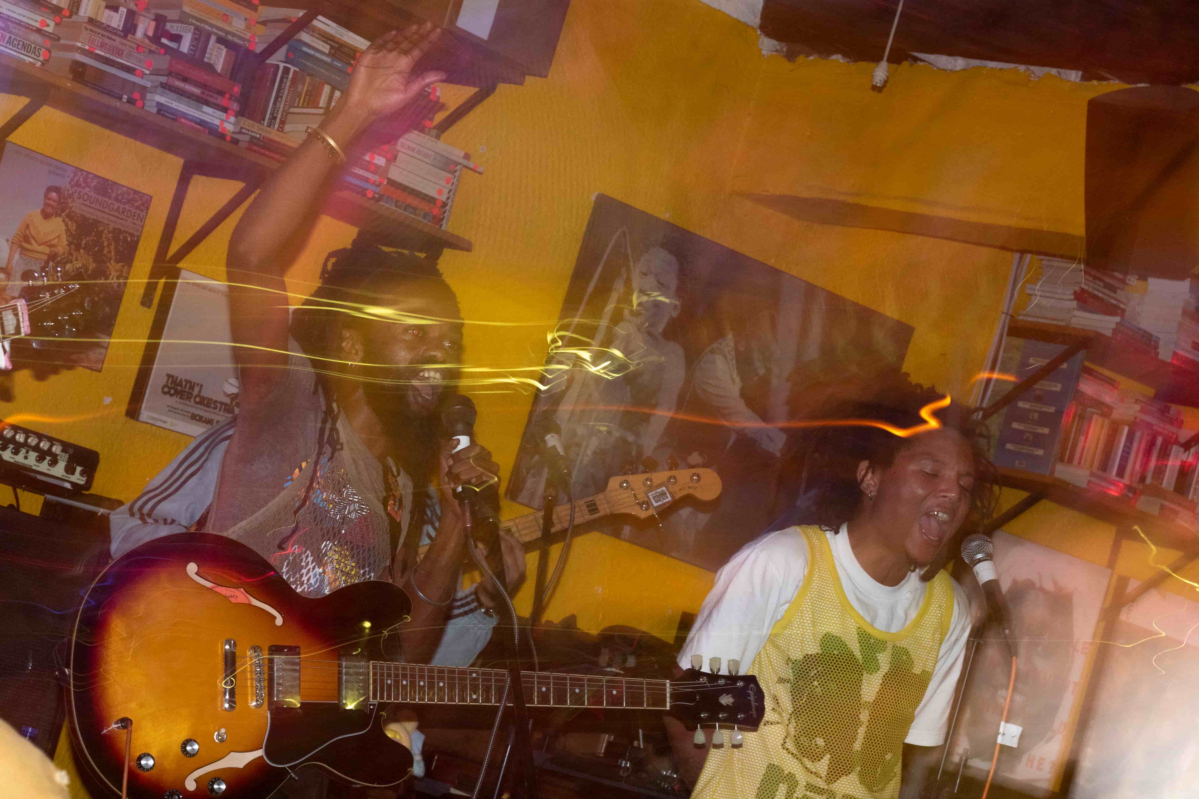 Operation Khataza live — lead vocalist with guitar